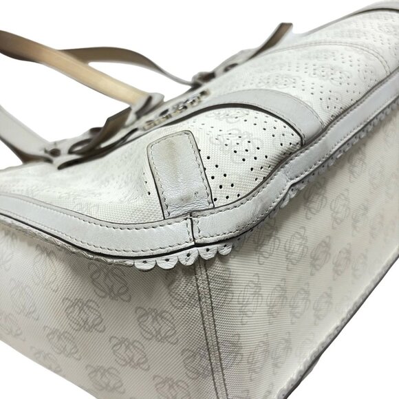 LOEWE - White Light gray PVC Leather Shoulder Bag 386-073025 - Picture 5 of 8